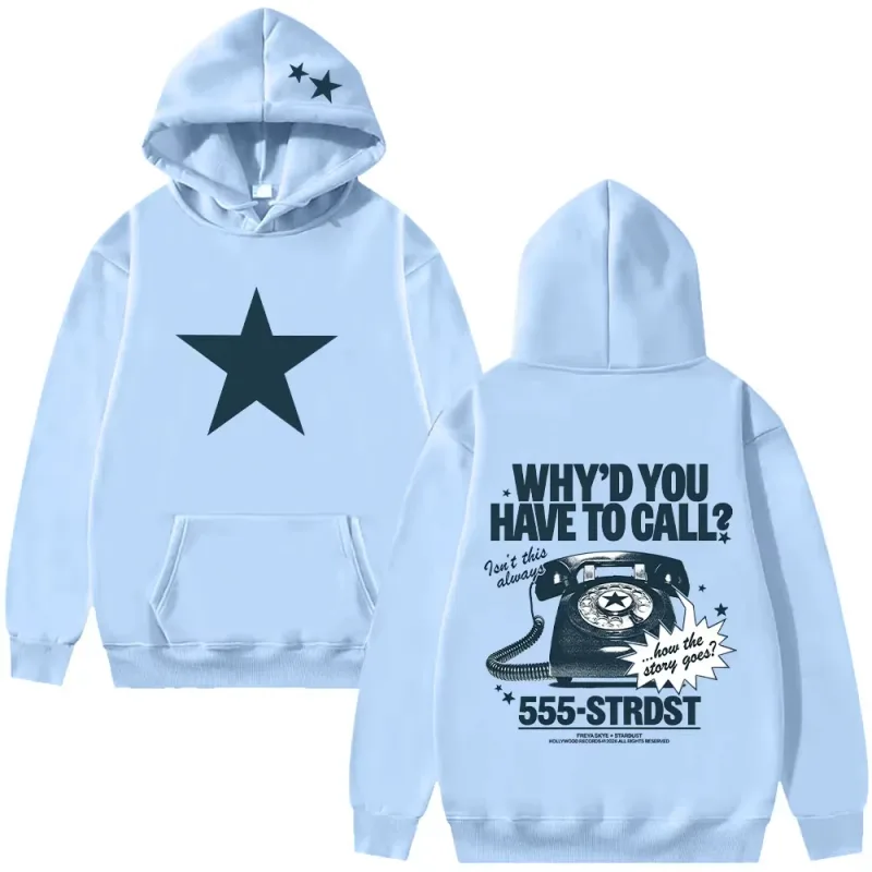Freya Skye Hoodie Vintage Cartoon Print Hoodies Women Men Casual Long Sleeve Hooded Sweatshirts High Street Y2K Streetwear — image 9