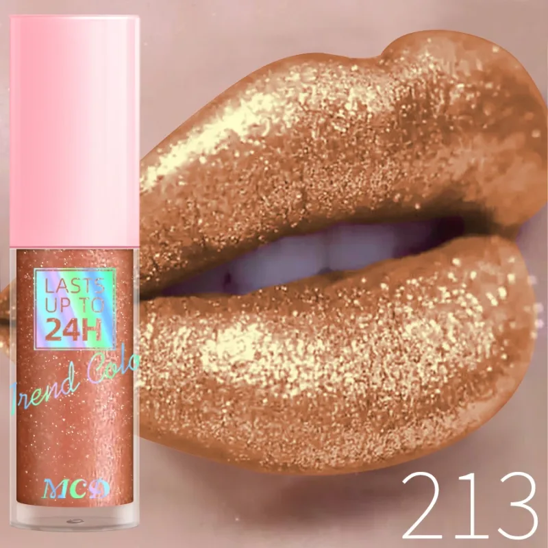 18 barev Diamonds Glitter Lesk na rty Dlouhotrvající voděodolná tekutá rtěnka Perleťová zářivá barva rtů Jiskřivý make-up na rty Ženy — image 17