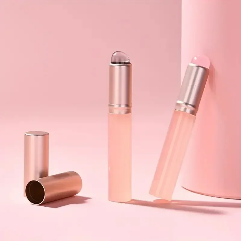Silikon Läppborste Små runda huvuden Smudge Borstar Dammtät täckt läppborste Multifunktionell läppstift Concealer Makeup Tools — image 6