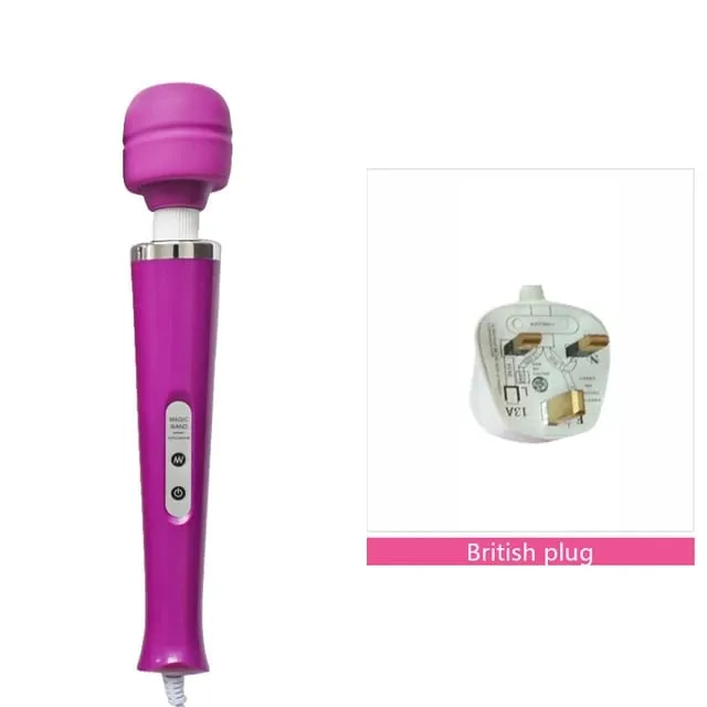 成人性玩具 AV 振動器強力魔棒 G 點刺激按摩器陰蒂振動器性玩具女性自慰黑狼新款 10 速魔棒按摩器大魔棒按摩棒 AV 振動器性感陰蒂女性性玩具歐元 — image 16