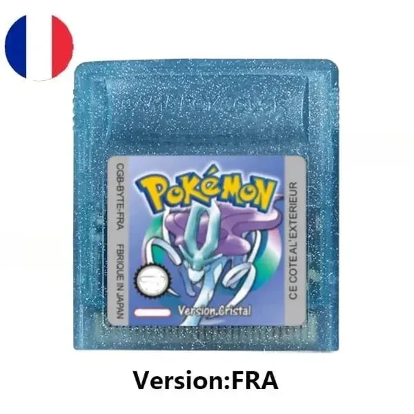 Sok stílusú Pokémon Vörös Kék Kristály Arany Zöld Ezüst Sárga GBC játékkártya 16 bites videojáték kazettás konzolkártya GB/SP — image 6