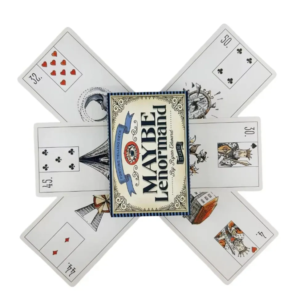 Maybe Lenormand Oracle Cards Deck For Family Party High Quality Fortune Telling Divination Tarot Deck Cards — image 4