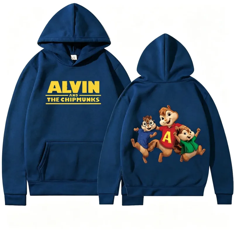 Alvin and The Chipmunks 2026 Fashion Unisex Casual Sportswear Men's Hoody Alvin Chipmunk Halloween Costume Women's Pullover Tops — image 14