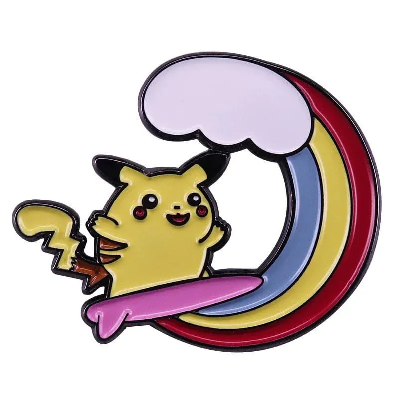 Cute Cartoon Pokemon Pikachu Lapel Pins for Backpack Enamel Pin Badges Brooch for Clothes Fashion Jewelry Holiday Gifts — image 20