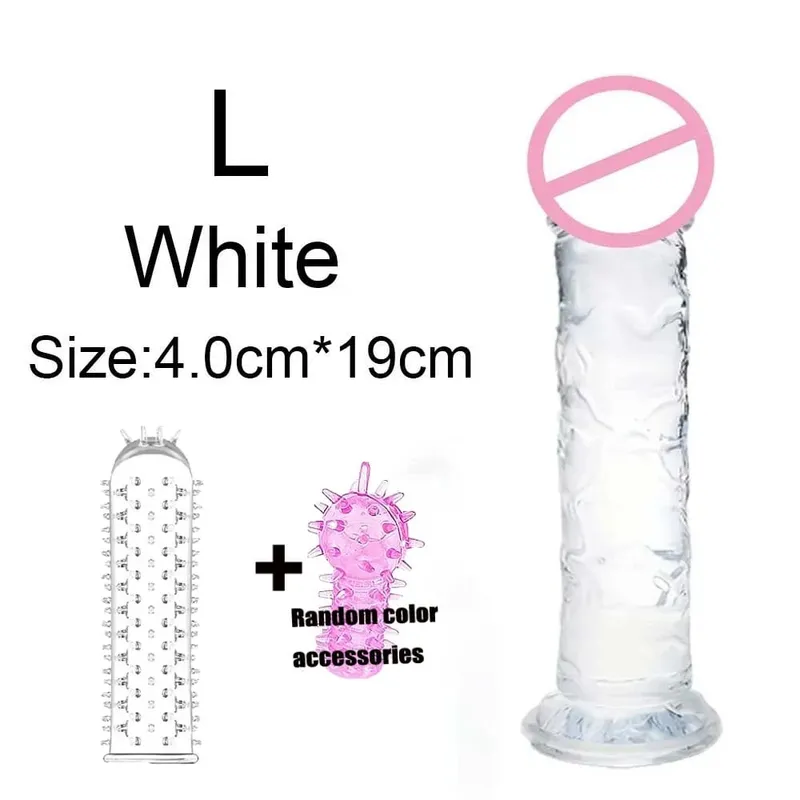 Super levné realistické měkké ženy erotické anální velké dildo přísavka Jelly Dick erotické hračky měkké klitorisy vaginální masturbátory penis — image 13