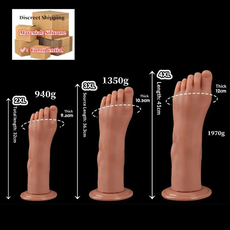 Enorme Voeten Stijl Anale Plug Grote Siliconen Kont ButtPlug Diepe Masturbator Dildo Dilatator Stimulator Anale Dildo Adult Sex Toy Voor vrouwen — image 16