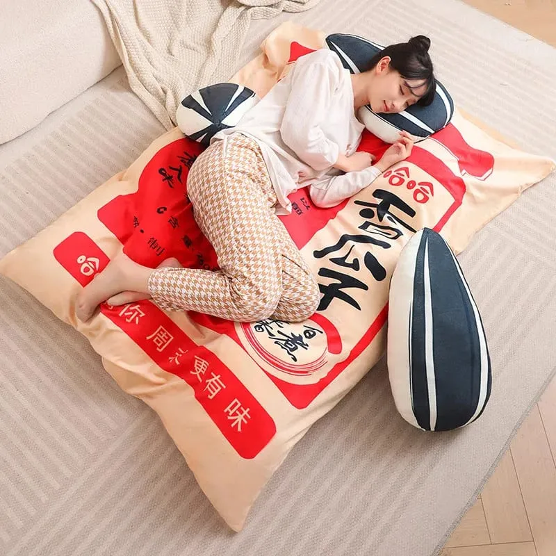 Mới Kích Thước Khổng Lồ Mô Phỏng Trung Quốc Túi Hạt Dưa Sang Trọng Món Đồ Chơi Mềm Mại Êm Ái Gối Nệm Cho Trẻ Em Họ Đồ Chơi Ngộ nghĩnh dành cho Trẻ Em — image 9