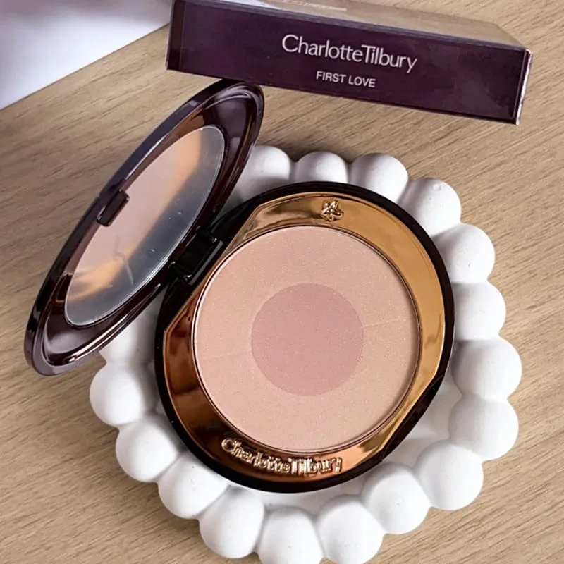 Charlotte Tilbury PILLOW TALK Série Coração Macio Cor Dupla Pó Blush Placa de Cores Código de Cores Quentes Primeiro Amor Sexo em Fogo — image 10