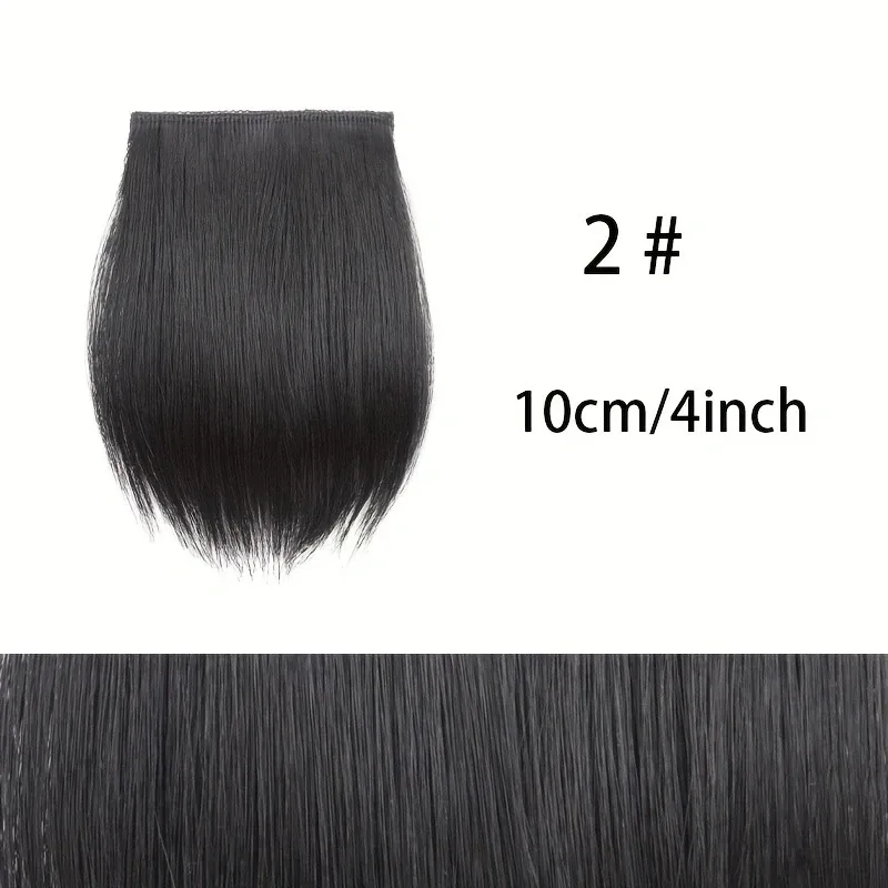 10cm/20cm/30cm Synthetic Short Straight Pad Invisible Hair Extension Lining of Hair Top Side Cover Hairpiece for Women — image 9
