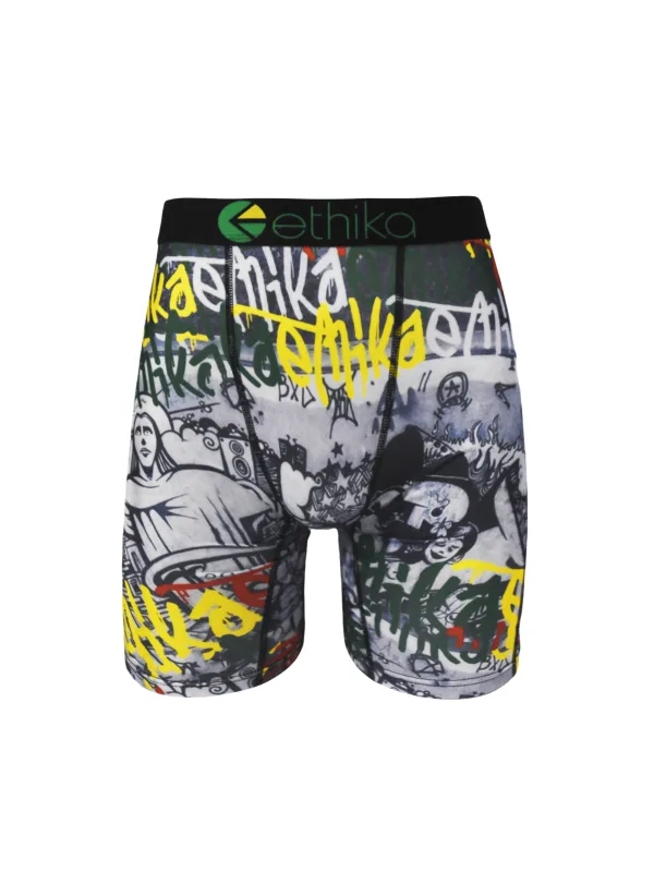 Seluar Dalam Boxer Lelaki Lembut 1 Seluar Dalam Selesa Setiap Hari Bernafas Fit Stretch Fit Poliester S-XXXL Ringan