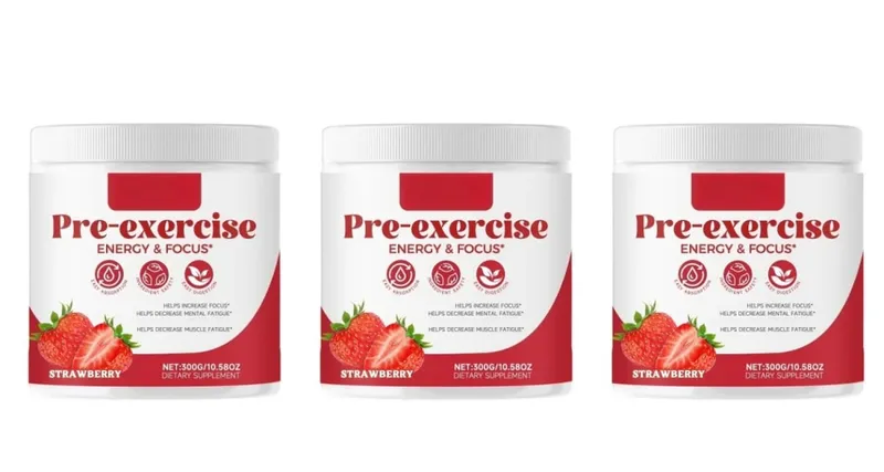 Docteat Pre Workout Powder Strawberry Energy & Focus Support Beta-Alanine L-Citrulline Rhodiola 300g 30 Portioner Drikkeblanding — image 9
