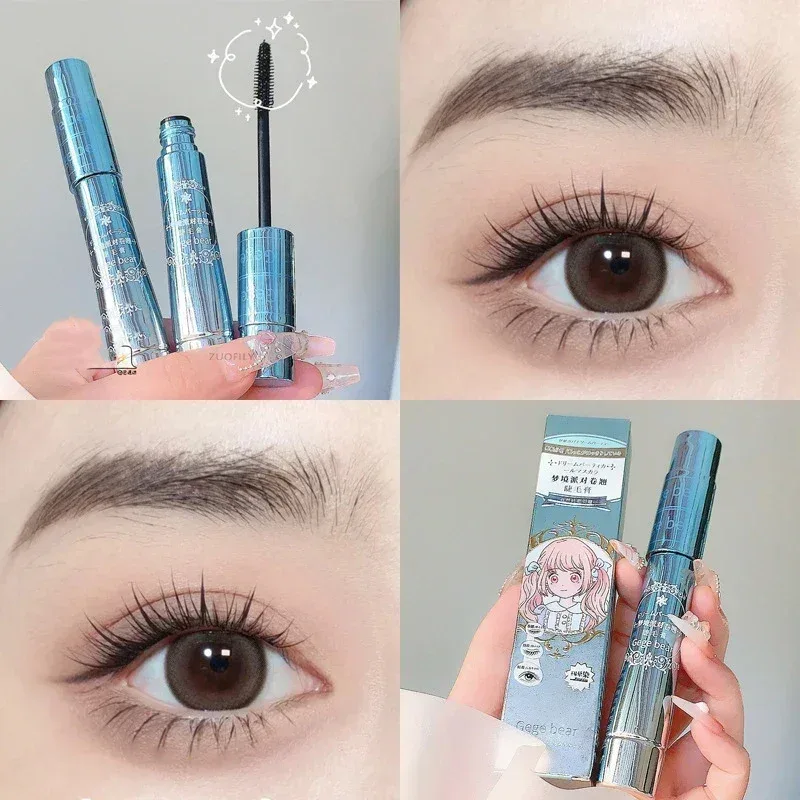 Maskara Bulu Mata Serat Sutra Kosmetik Rias Bulu Mata Hitam Maskara Keriting Pemanjang Bulu Mata Ekstensi Tahan Lama Tahan Air