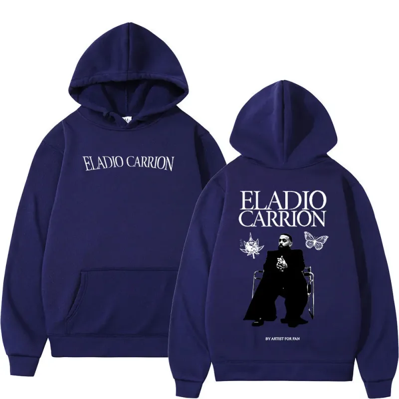 Rapper Eladio Carrion Hoodies Men's Women Clothing Fashion Oversized Pullovers Fleece Long Sleeve Hooded Sweatshirts Streetwear — image 11