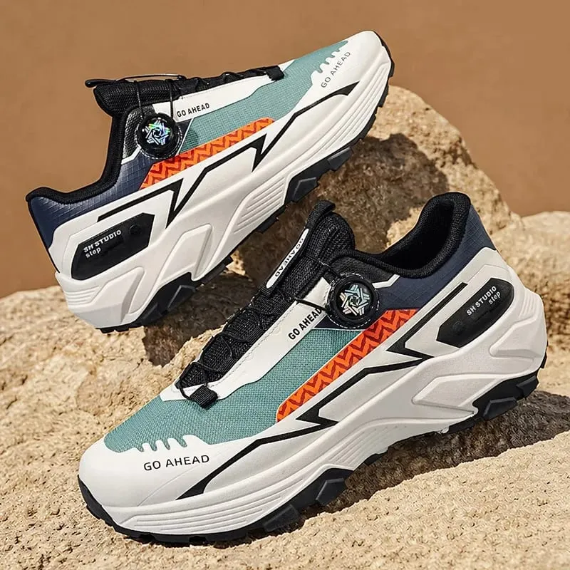 Mens Sneakers Casual Outdoor Anti Slip Shock-absorbing Versatile Off Road Hiking Shoes Comfortable Soft Sole Running Shoes Man — image 3
