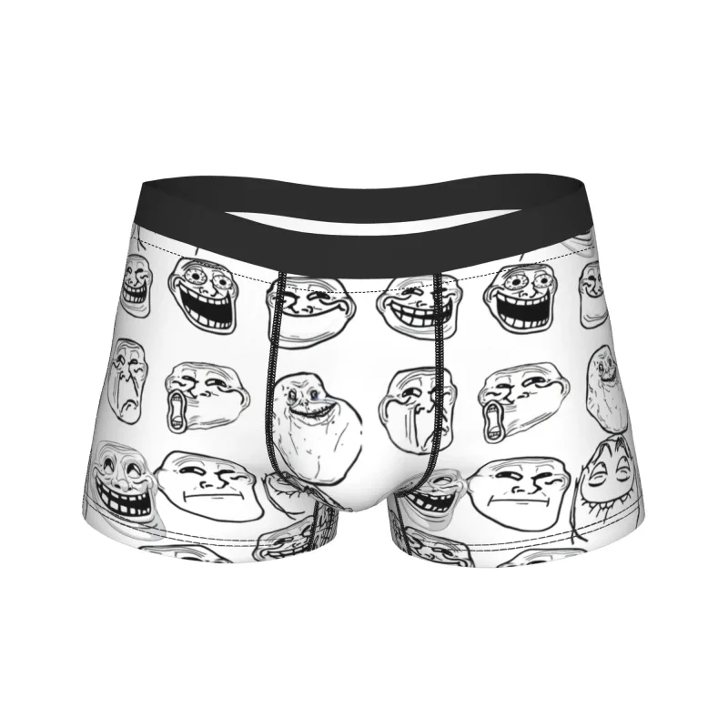 Rage Comic Trollfac Trunk Funny Anime Pouch Ondergoed Hot Koop Patroon Boxer Korte Comfortabele Heren Onderbroek Plus Size