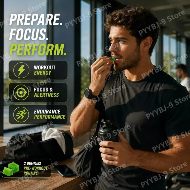Docteat Beast Mode Blend Pré-entraînement Gummies Concentration énergétique et soutien à l'endurance pour l'entraînement en force et les journées de gym actives 70 pièces — image 4