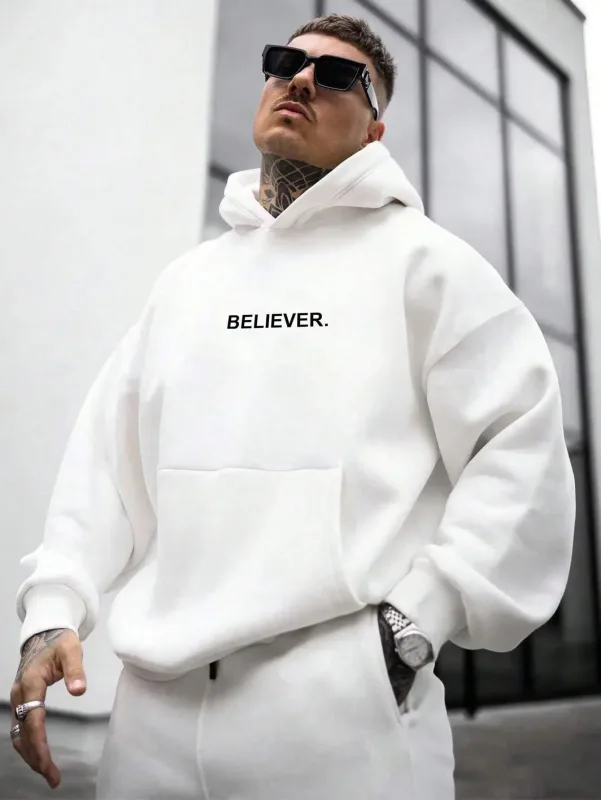 2026 Autumn Winter Hoodie Believer Letter Print Men's Sport Casual Sweatshirts Hoodie Women Fashion Harajuku Oversized Hoodies — image 7