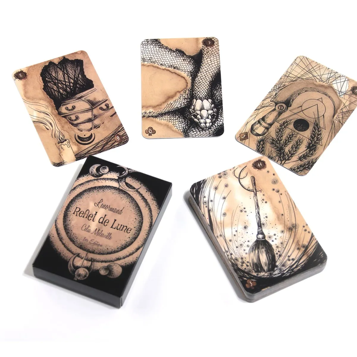 Lenormand Reflet De Lune Lenormand Cards Tarot Cards Deck Oracle Card Games for Adult Fun Adults Games Party Supplies Gift