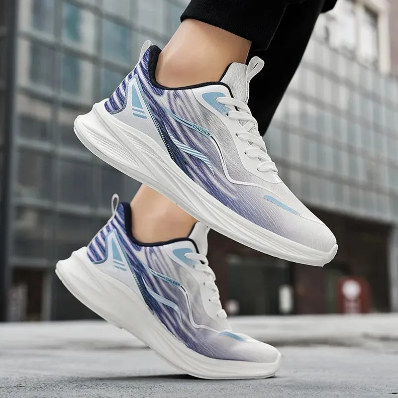Men's breathable mesh sneakers summer soft-sole anti-slip casual running shoes fashion students lightweight speed sports shoes — image 7