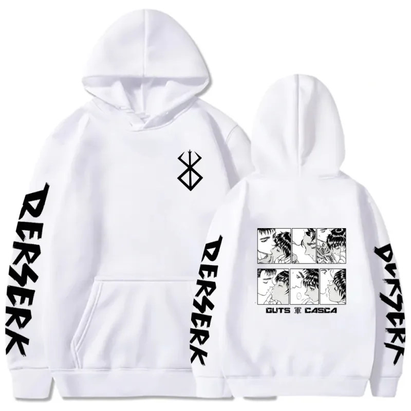Berserk Rits Hoodies Mannen Vrouwen Lange Mouw Sweatshirt Fleece Oversized Jassen Grappige Berserk Japanse Anime Streetwear — image 31