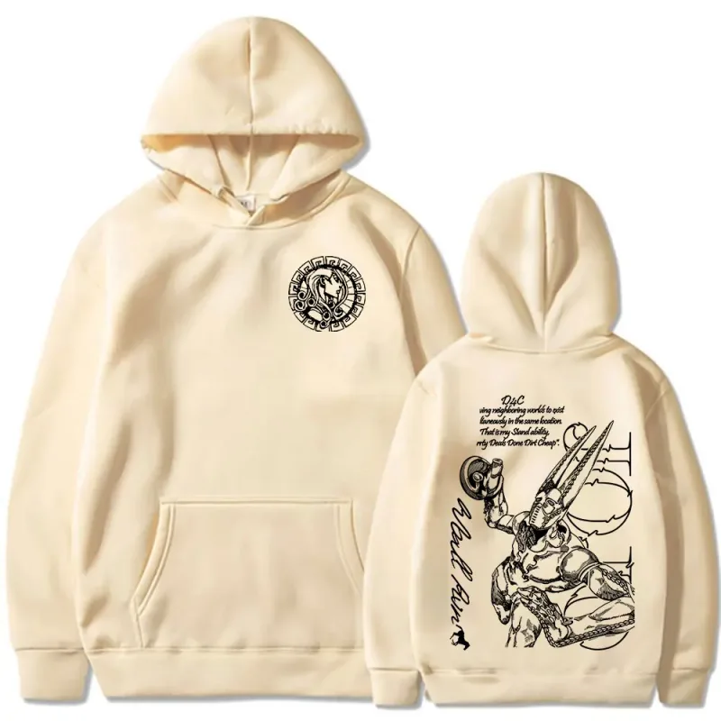Anime Jojo Bizarre Adventure STEEL BALL RUN D4C Funny Valentine Hoodies Men Women Clothing Fashion Pullover Oversized Sweatshirt — image 8