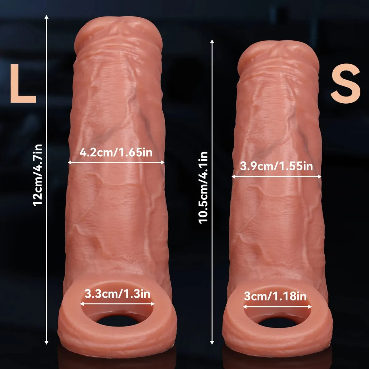 Male Ejaculation Cock Ring Sleeve Reusable Water Spray Penis Enlargement Extender Silicone Dildo Sex Toys for Men Condom Couple — image 6