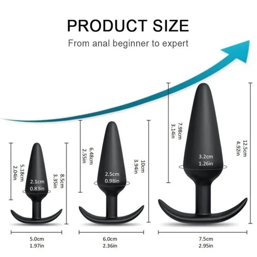 Soft Silicone Dildo Anal Plugs Anal Dilator Prostate Massager Vaginal Stimulator Adult Sex Toys For Men Women Gay Anal Trainer — image 4
