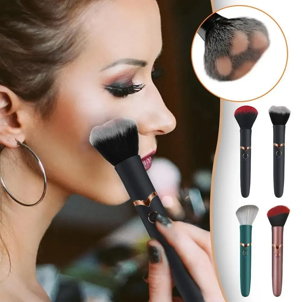 Pincel de maquiagem elétrico, pincel de base, vibração, portátil, recarregável, pincel cosmético, ferramentas de maquiagem detalhadas — image 2