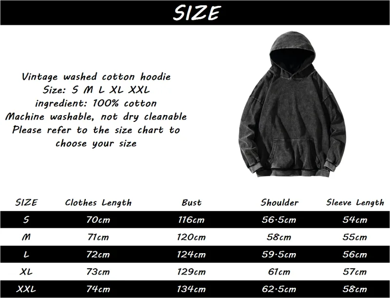 Jolyne Cujoh JoJo's Bizarre Adventure Hoodies Manga Vintage Washed Streetwear Men Long Sleeves Oversized 100% Cotton Hooded Tops — image 6