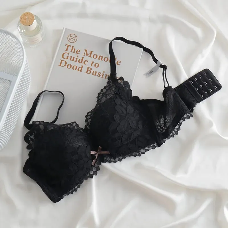Ensemble de soutien-gorge push up d’inspiration japonaise pour femmes à petit buste | Lissage latéral Anti-affaissement réglable sans écart culotte et ensemble de luxe MOYISU — image 9