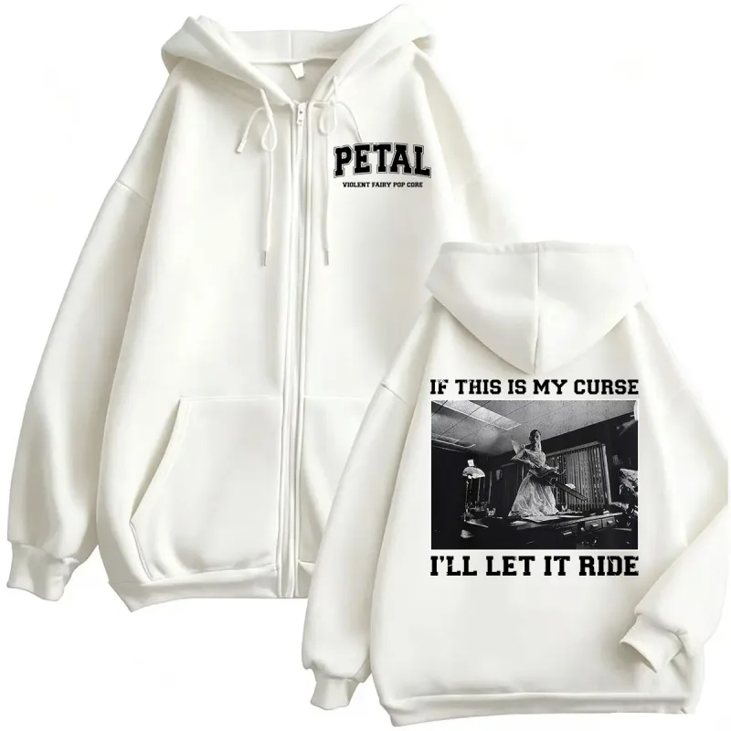 Ariana Grande Petal Core If This Is My Curse Zipper Hoodies Men Women Fashion Classic Jacket Sweatshirt Long Sleeve Zip Up Coats — image 6