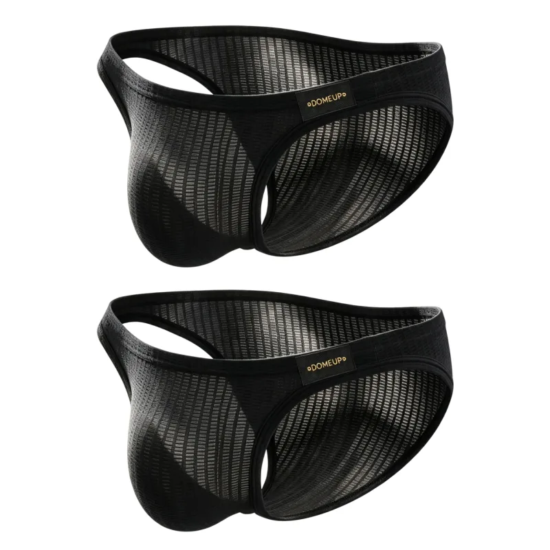 Men's Underwear Ribbed Texture Mens Brief Nylon Elastane Underpants Lightweight Thin Comfortable Male Triangle Underwear M‑XXL — image 35