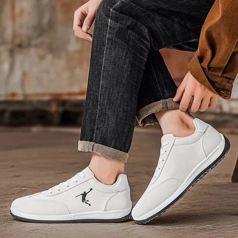 Chaussures pour hommes Printemps et automne Chaussures à la mode Nouveaux modèles transfrontaliers Blanc Noir Rouge Chaussures de sport à semelles souples respirantes Chaussures basses polyvalentes pour hommes — image 4