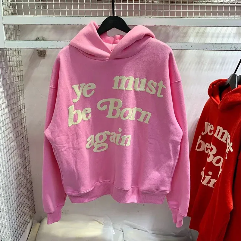 23FW Classic Foam Logo Ye Must Be Born Again Felpa con cappuccio Uomo Donna Migliore qualità Oversize Kanye West CPFM.XYZ Felpe Multicolor — image 10