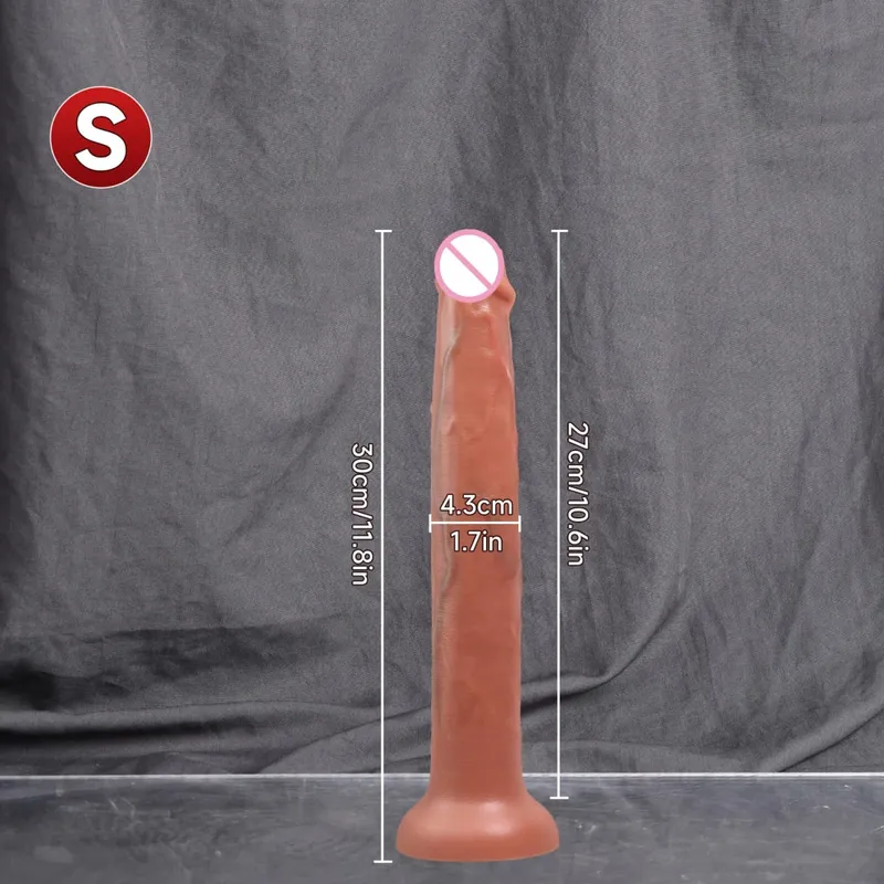 Long Dildo Realistic Snake Shape Single Layer Silicone Big Penis Soft Anal Sex Toys Suction Cup Dick for Women G-spot Orgasm 18+ — image 12