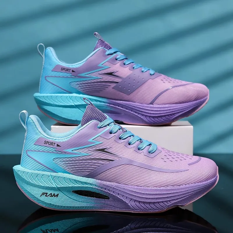 Men Marathon Sports Running Shoes Carbon Board Breathable Lightweight Women's Comfortable Autumn Christmas Athletic Sneakers — image 13