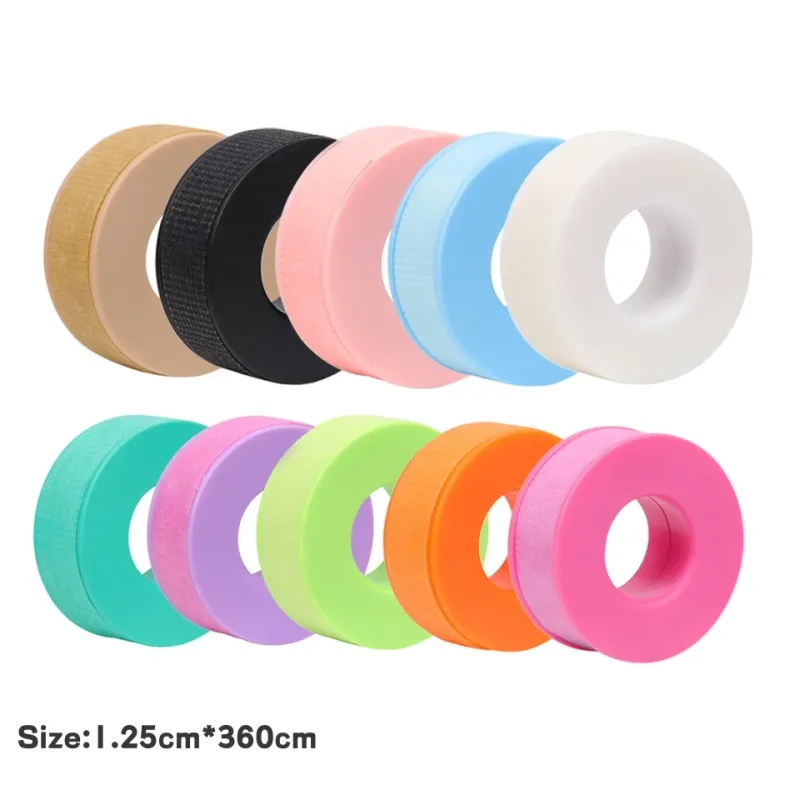 5/10Rolls Silicone Gel Tape for Lash Extensions Non-Woven Breathable Sensitive‑Skin Under‑Eye Patch Lash Tape Makeup Tool Supply