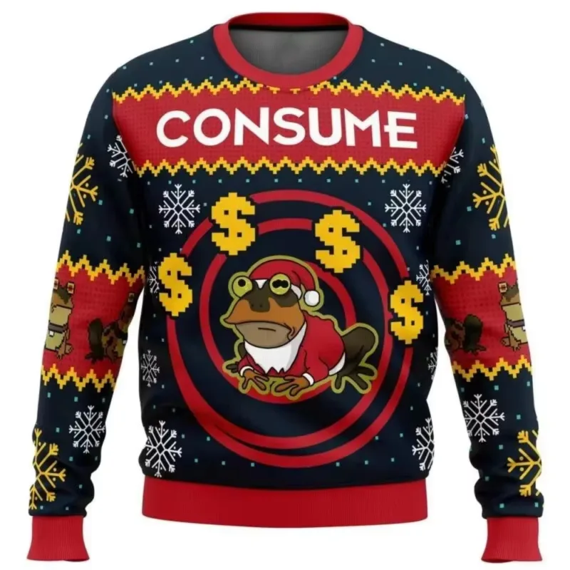 New 2026 Merry Christmas Santa Claus 3D Printed Christmas Sweater Holiday Merry Christmas Autumn Round Neck Pullovers Sweatshirt — image 14