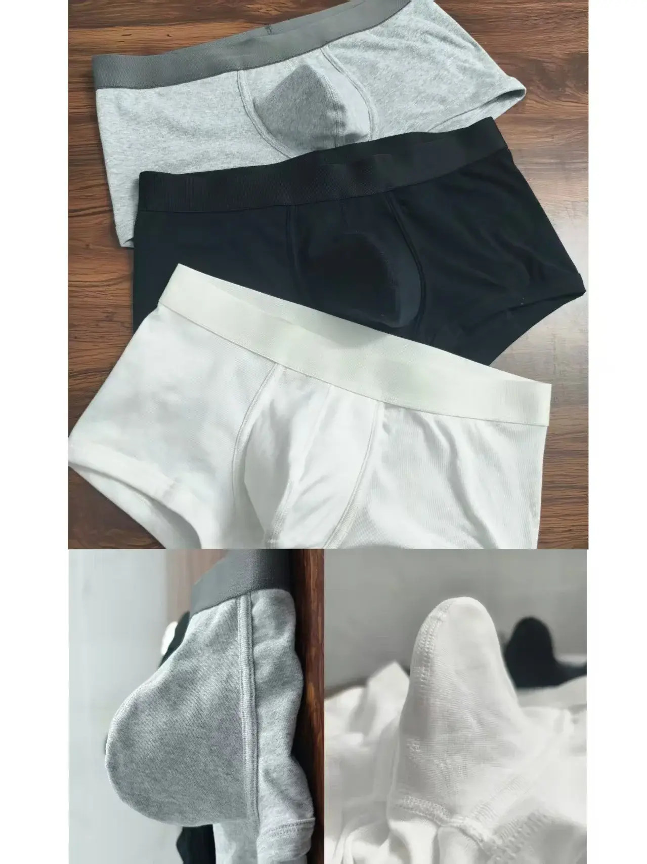 2026 Men's Cotton Boxer Briefs with Large Pockets Comfortable Sexy Underpants for Men Hot-Selling Breathable Innerwear