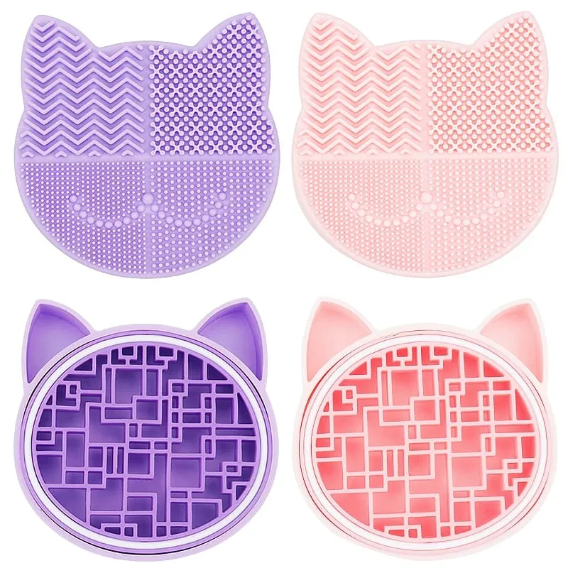 Silicone Makeup Brush Cleaning Storage Box Make Up Washing Board Cleaner Carpet Cosmetic Brushes Tools — image 2
