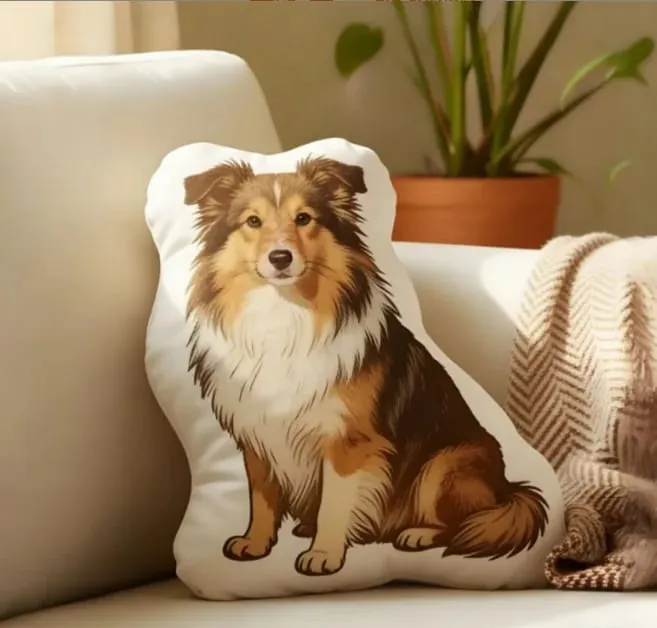 3D printed simulation dog pillow funny pet shaped pillow living room bedroom soft decoration personalized holiday gift — image 24