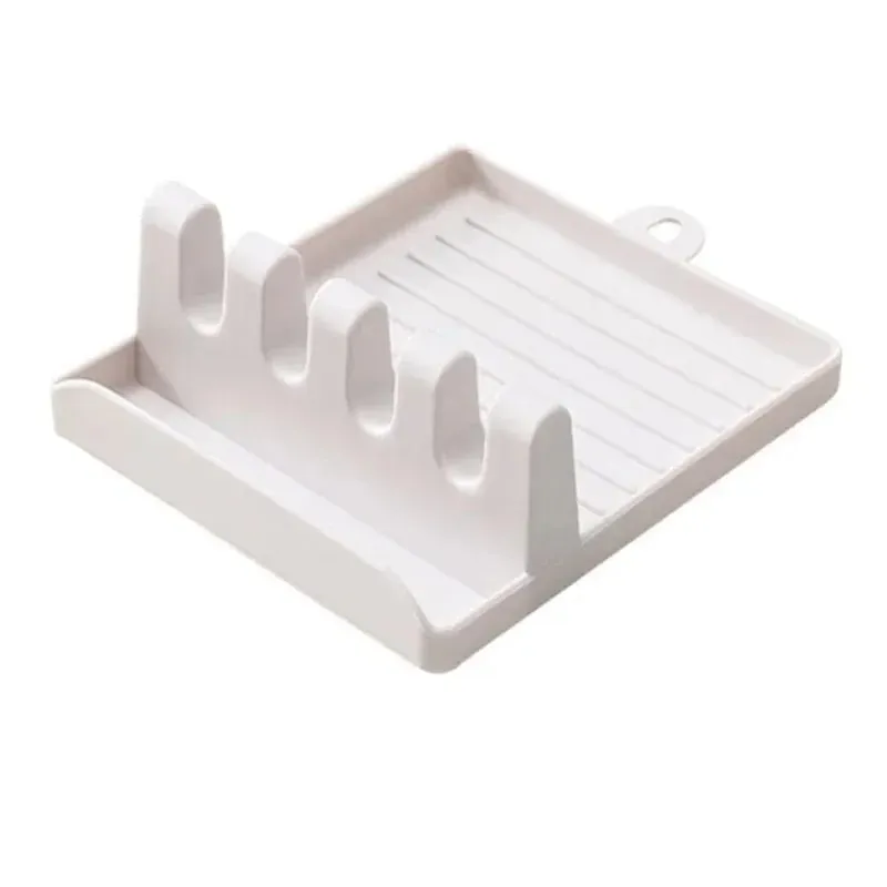 Tempat Tutup Panci Mendukung Sendok Penutup Panci Sandaran Spatula Berdiri untuk Peralatan Dapur Nyaman Aksesori Alat Organizer Kompor — image 11