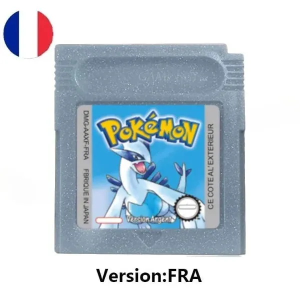 Sok stílusú Pokémon Vörös Kék Kristály Arany Zöld Ezüst Sárga GBC játékkártya 16 bites videojáték kazettás konzolkártya GB/SP — image 19