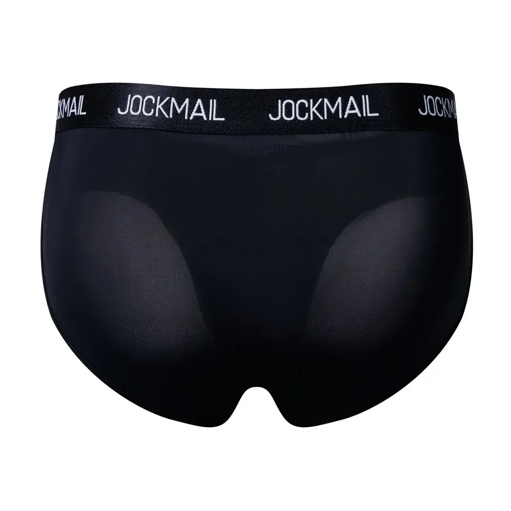 Jockmail Herr Underkläder Låg midja Sexig Brev Sport Andas Sommar Ice Silk Trosor Stor väska Nylon Enfärgad Man Trosor — image 31