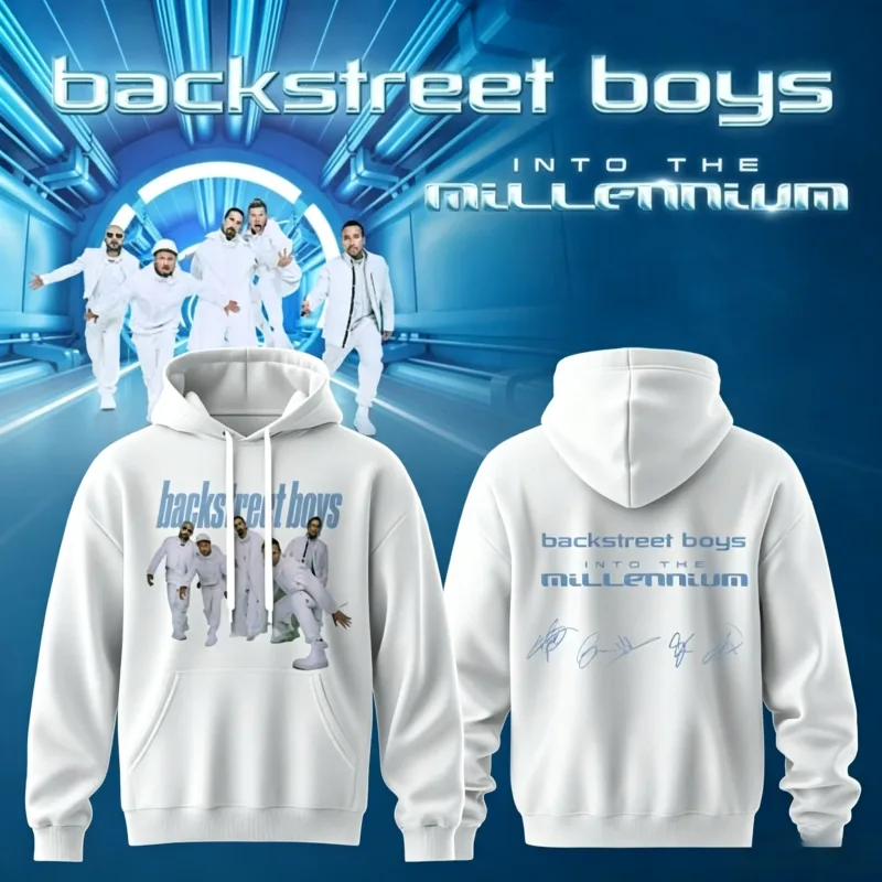 2026 Y2K Millennium Pop Band Hoodie Double Sided Graphic Print Oversized Pullover Vintage Fan Hooded Sweatshirt — image 2