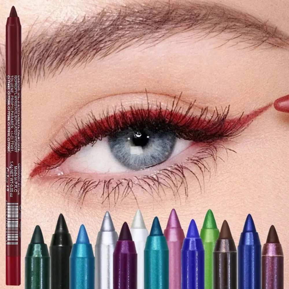 17 สี Pearlescent ดินสออายไลเนอร์สีสันสดใสกันน้ำ Long-Lasting Matte Smooth สวมใส่อายแชโดว์อายไลเนอร์ปากกาแต่งหน้า — image 4