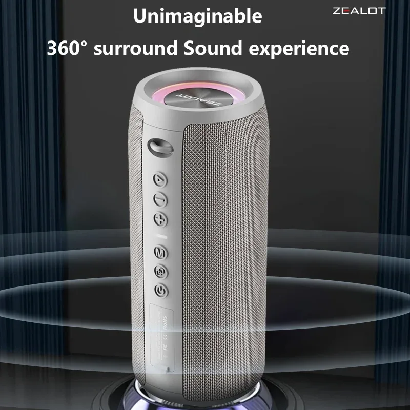 S51 Pro 40W trådlösa högtalare Utomhus Bärbar Subwoofer Högtalare 5200mAh Batteri 24 timmars speltid Hög stereo. — image 8