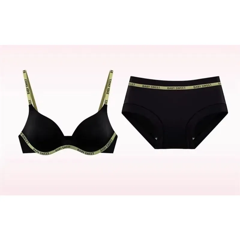 Nouvelle tendance Dopamine couleur sans couture ensemble de soutien-gorge Push Up petit soutiens-gorge sans fil confort beauté dos quotidien décontracté grande taille 32-38 — image 1