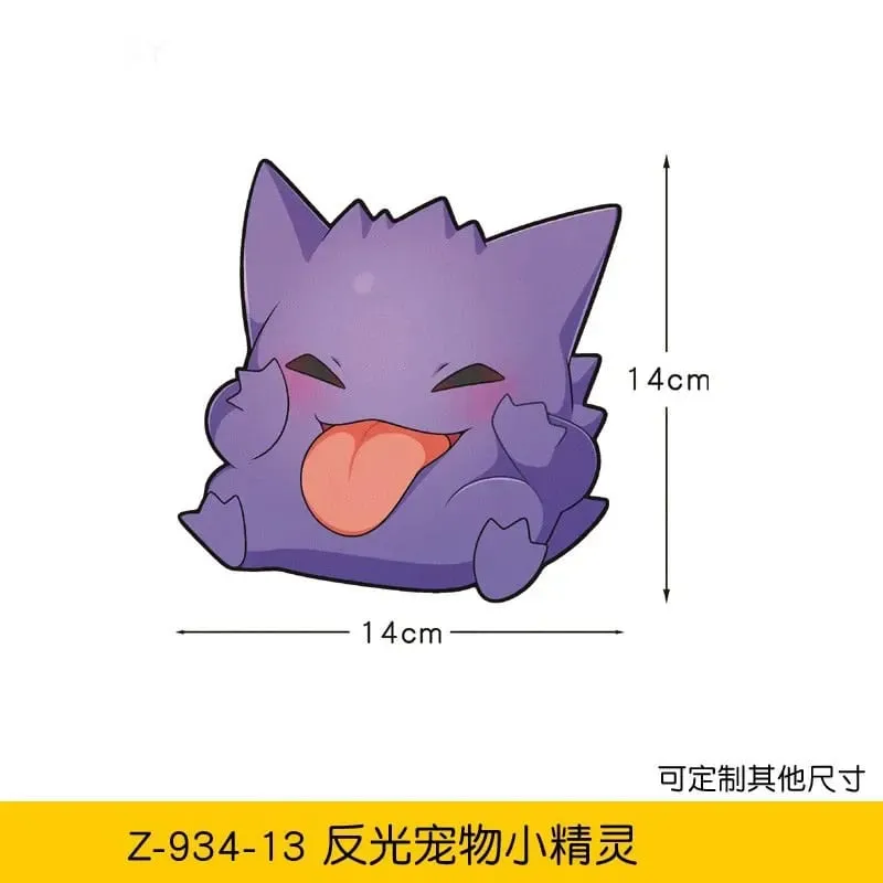 20 stylów Pokemon naklejki samochodowe Anime rysunek Pikachu Gengar Eevee Charmander urocza lalka z kreskówek kreatywna naklejka urodziny prezenty — image 23