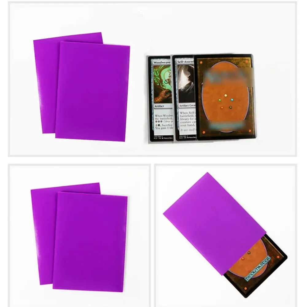50PCS 66x91mm 매트 솔리드 표준 크기 카드 슬리브 Toploading 트레이딩 카드 보호기 카드 커버 MGT/PTCG